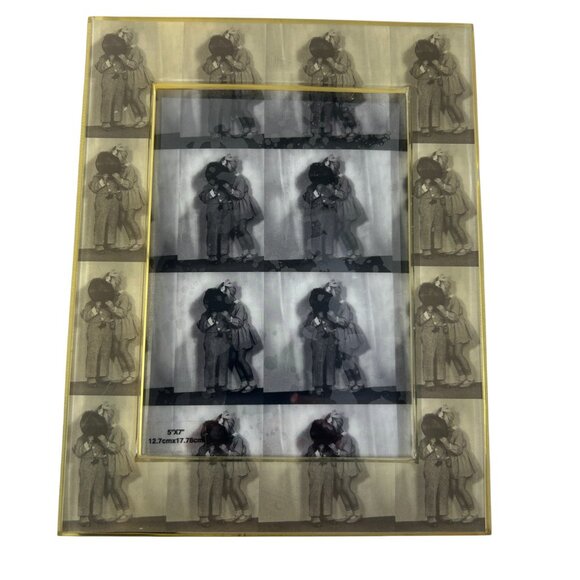 Acrylic Photo Frame 5x7 Kids Kissing Filmstrip Style Target Table Top - Picture 7 of 7